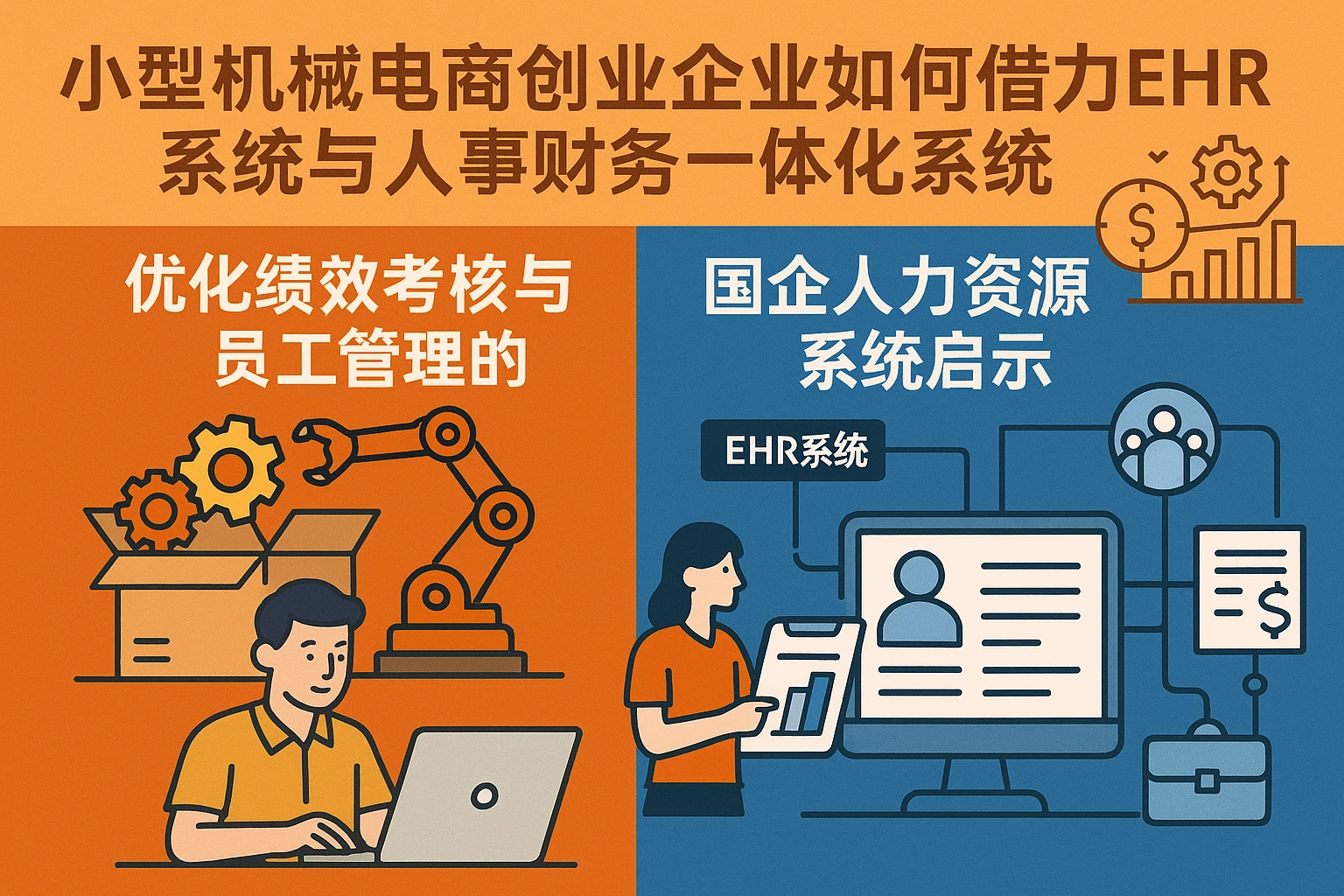 小型机械电商创业企业如何借力EHR系统与人事财务一体化系统——优化绩效考核与员工管理的国企人力资源系统启示