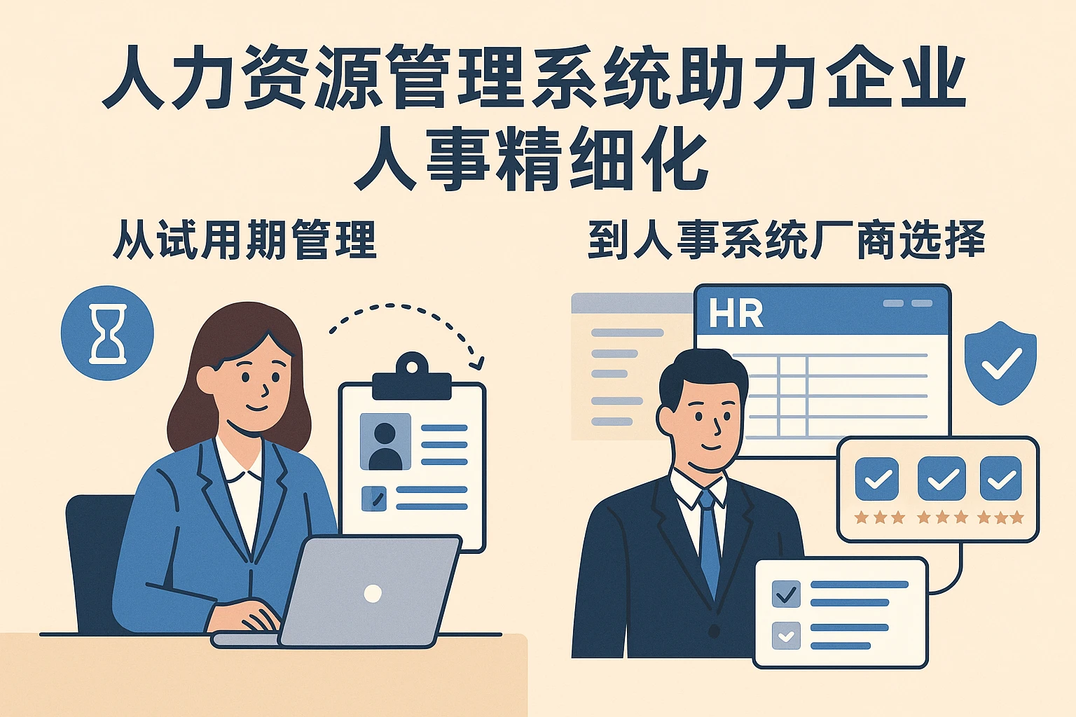 人力资源管理系统助力企业人事精细化：从试用期管理到人事系统厂商选择