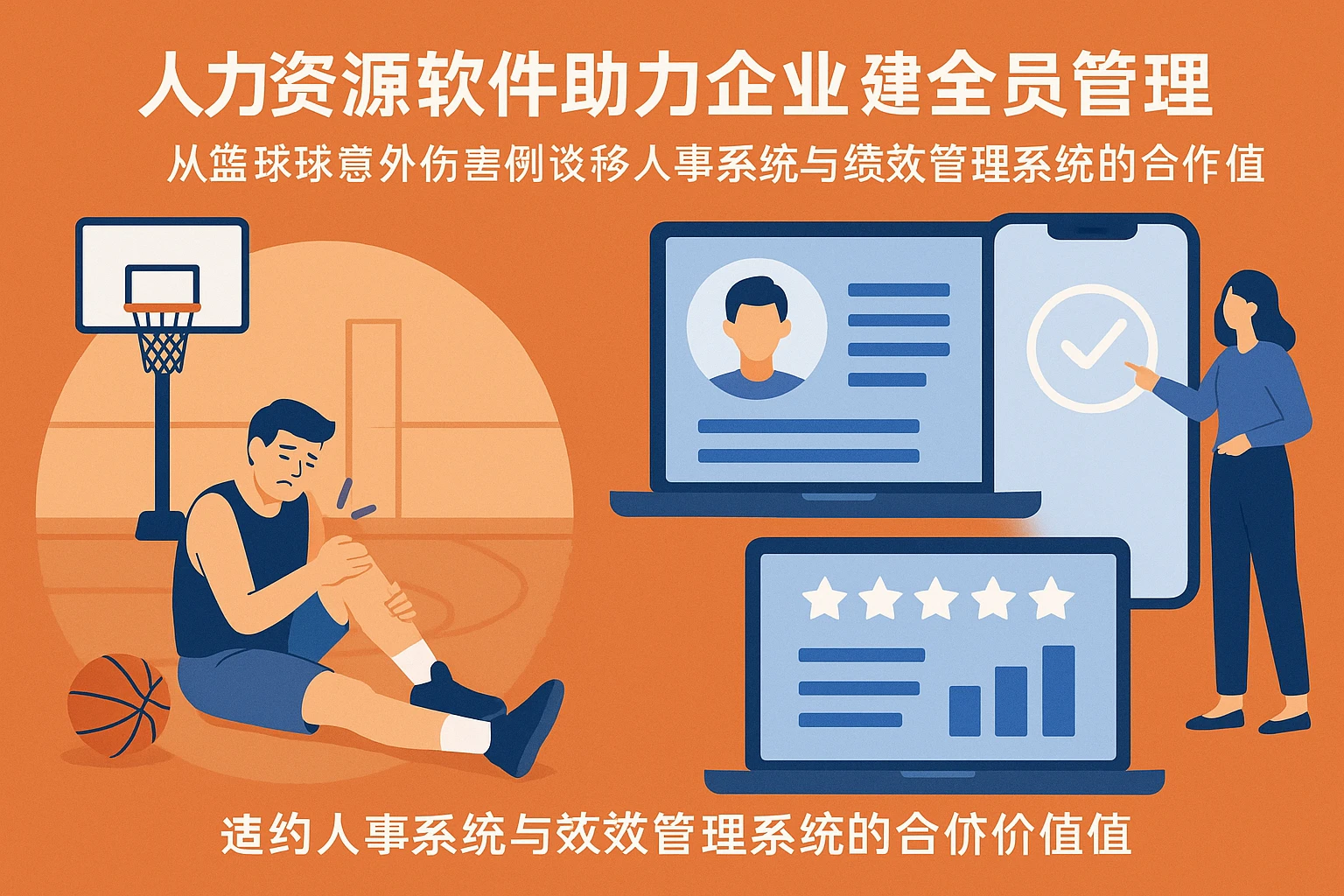 人力资源软件助力企业健全员工管理——从篮球队意外伤害案例谈移动人事系统与绩效管理系统的综合价值