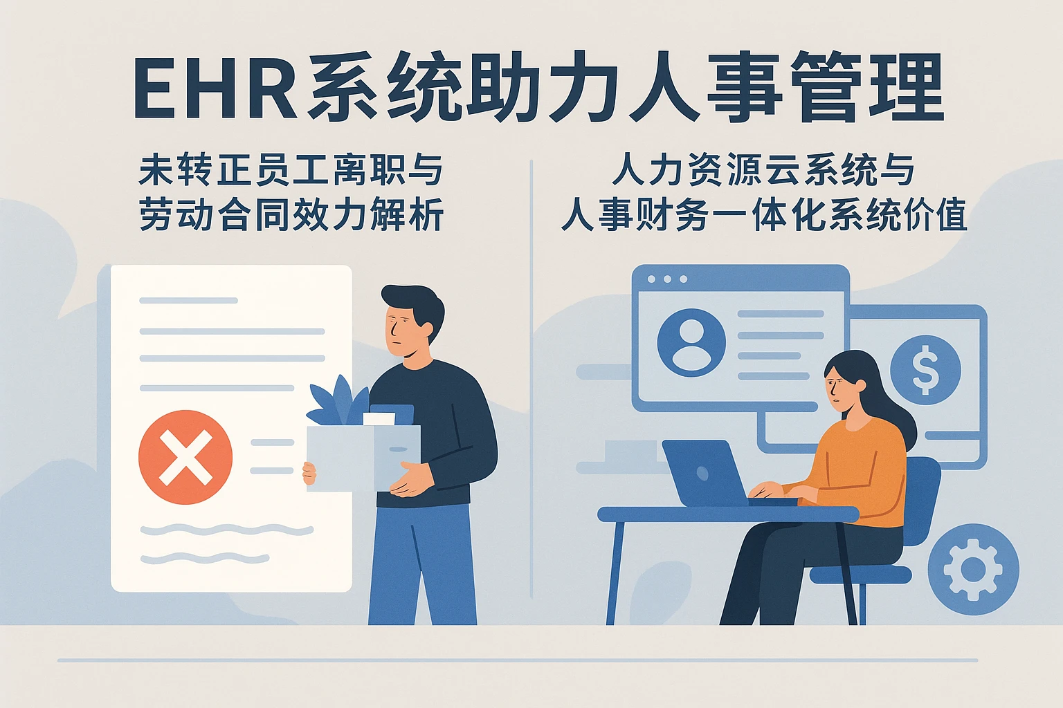EHR系统助力人事管理：未转正员工离职与劳动合同效力解析——人力资源云系统与人事财务一体化系统的价值