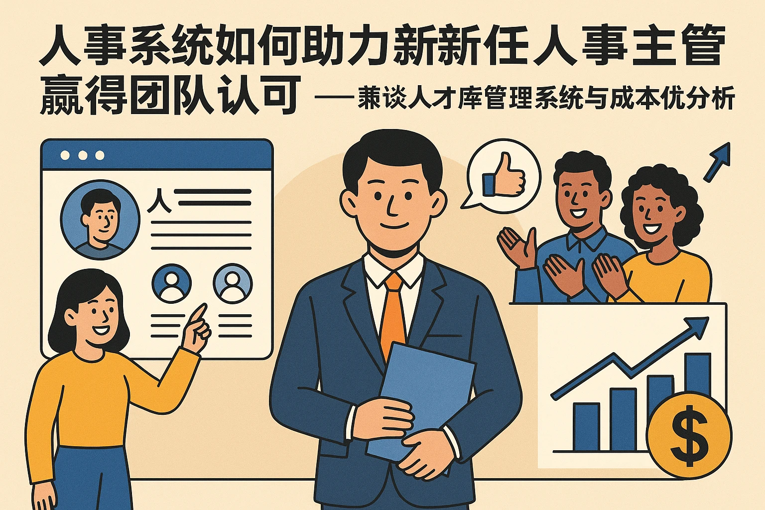 人事系统如何助力新任人事主管赢得团队认可——兼谈人才库管理系统与成本优势分析