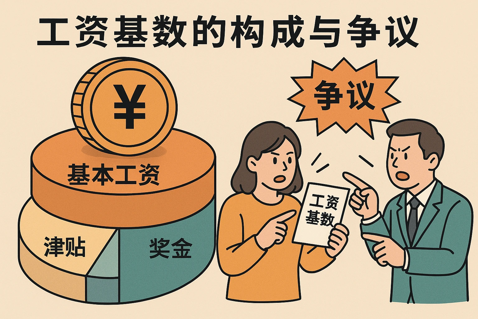 工资基数的构成与争议