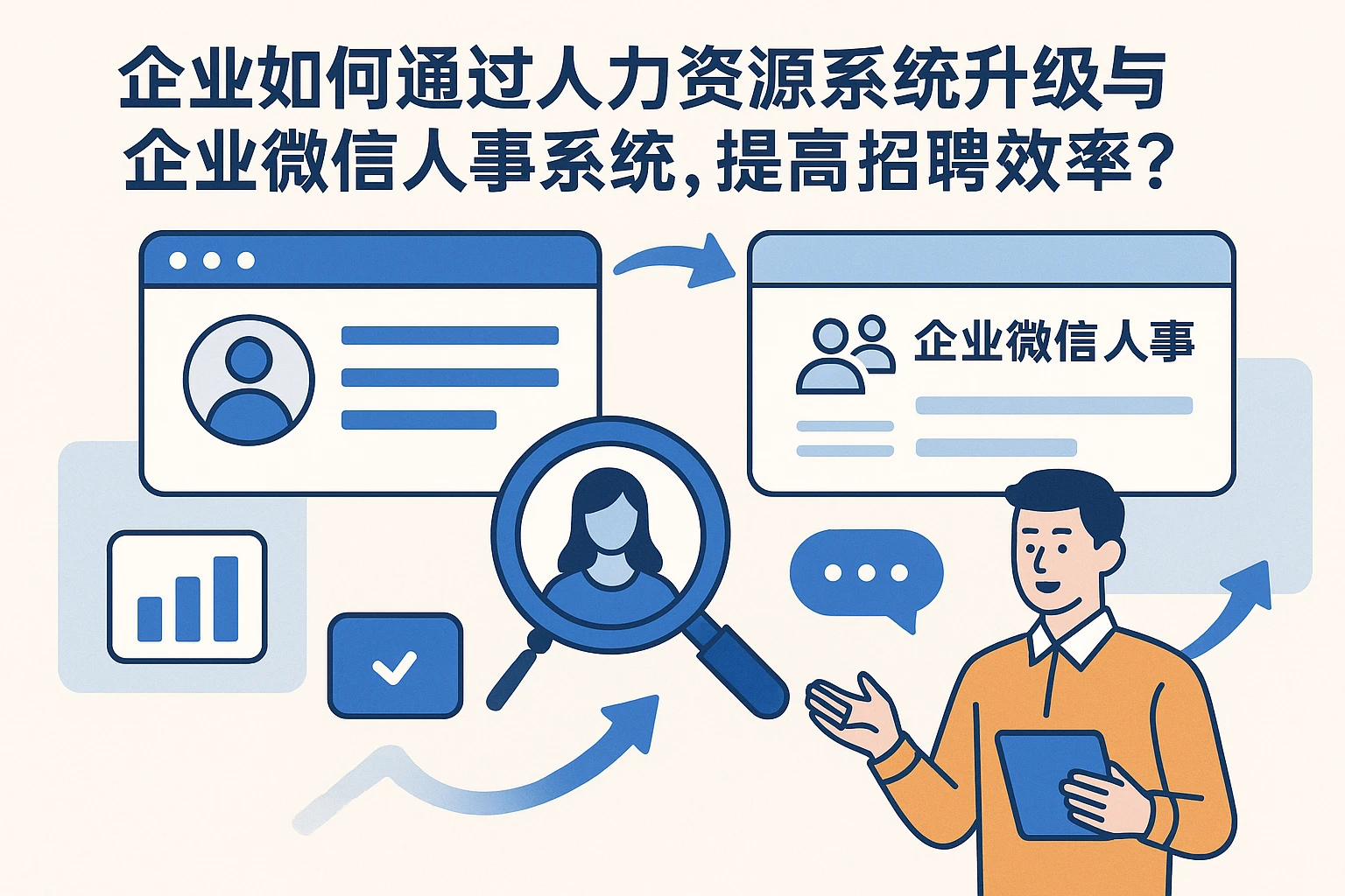 企业如何通过人力资源系统升级与企业微信人事系统，提高招聘效率？