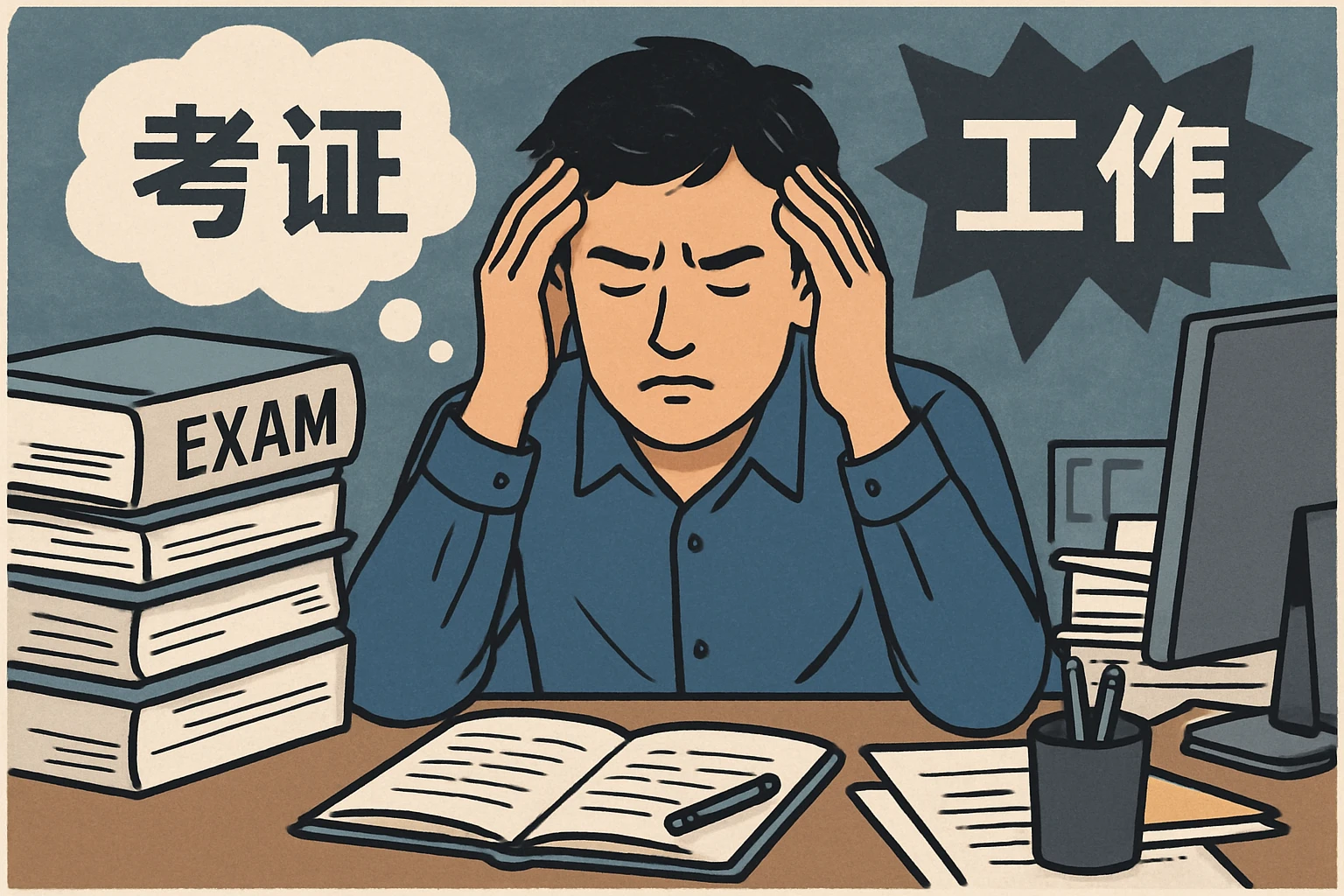考证压力与现实工作矛盾