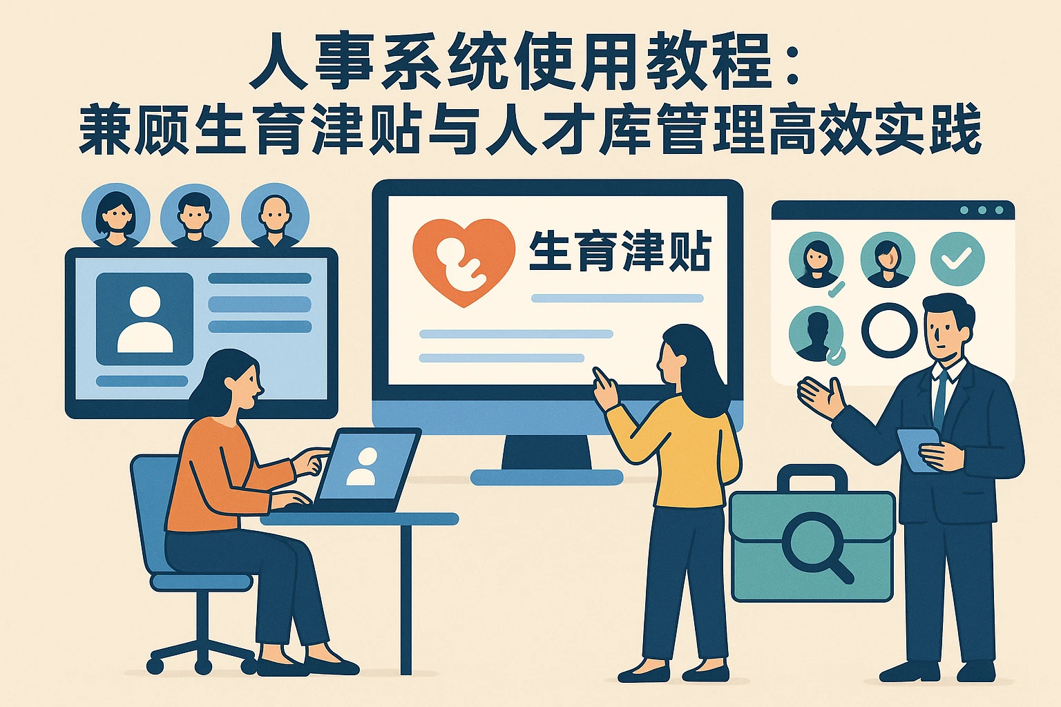 人事系统使用教程：兼顾生育津贴与人才库管理的高效实践