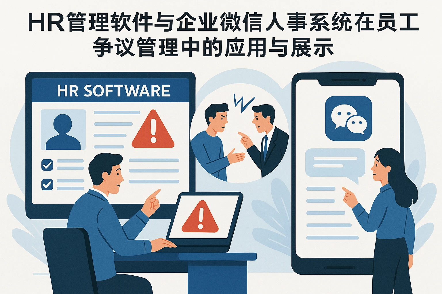 HR管理软件与企业微信人事系统在员工争议管理中的应用与演示