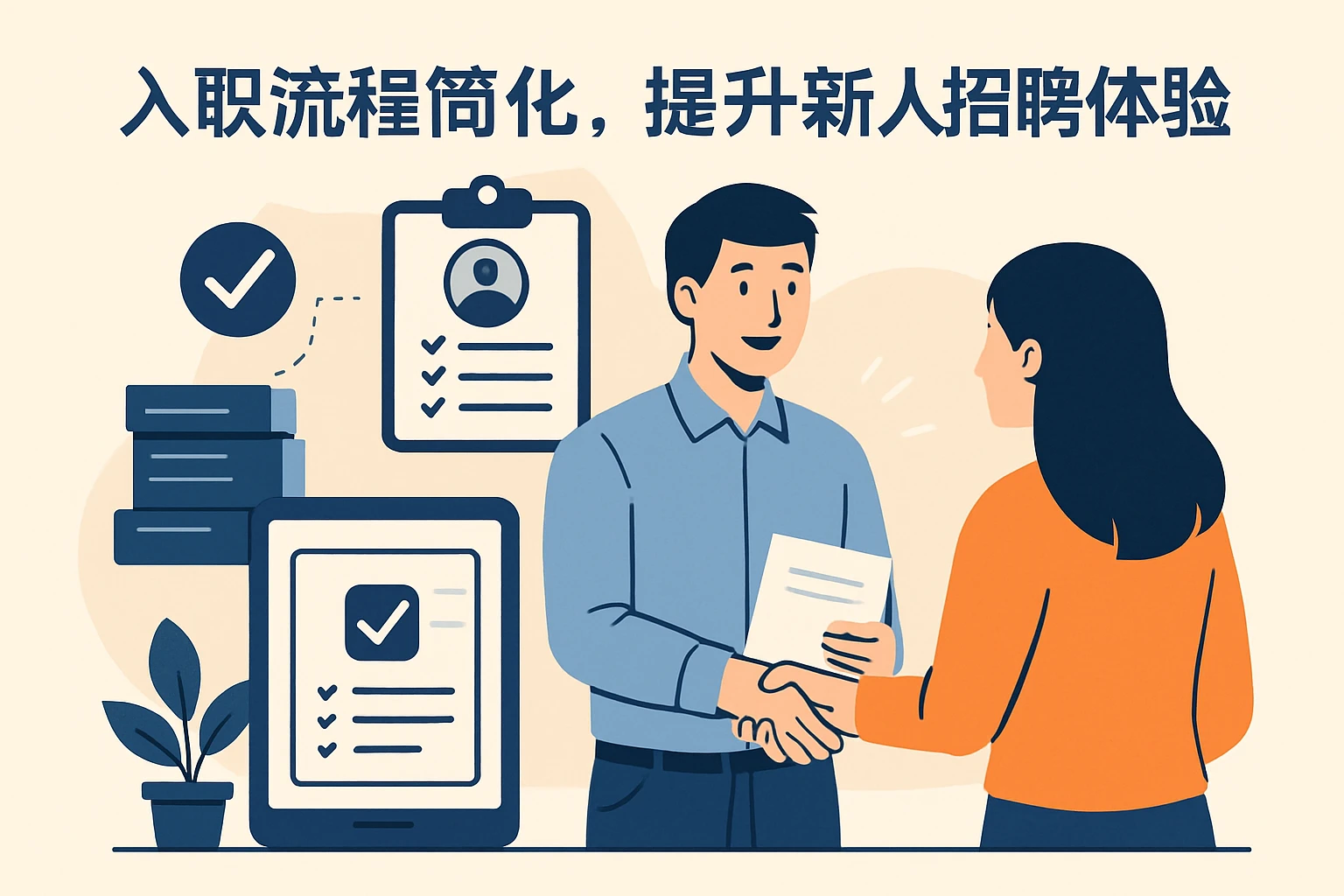 入职流程简化，提升新人招聘体验