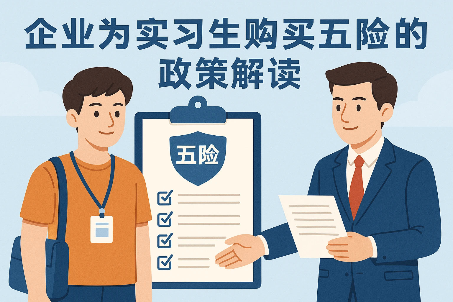 企业为实习生购买五险的政策解读