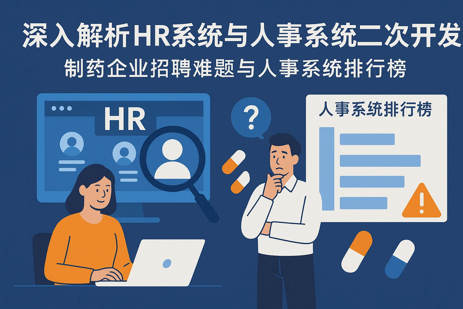 深入解析HR系统与人事系统二次开发——制药企业招聘难题与人事系统排行榜