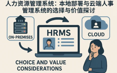 人力资源管理系统：本地部署与云端人事管理系统的选择与价值探讨