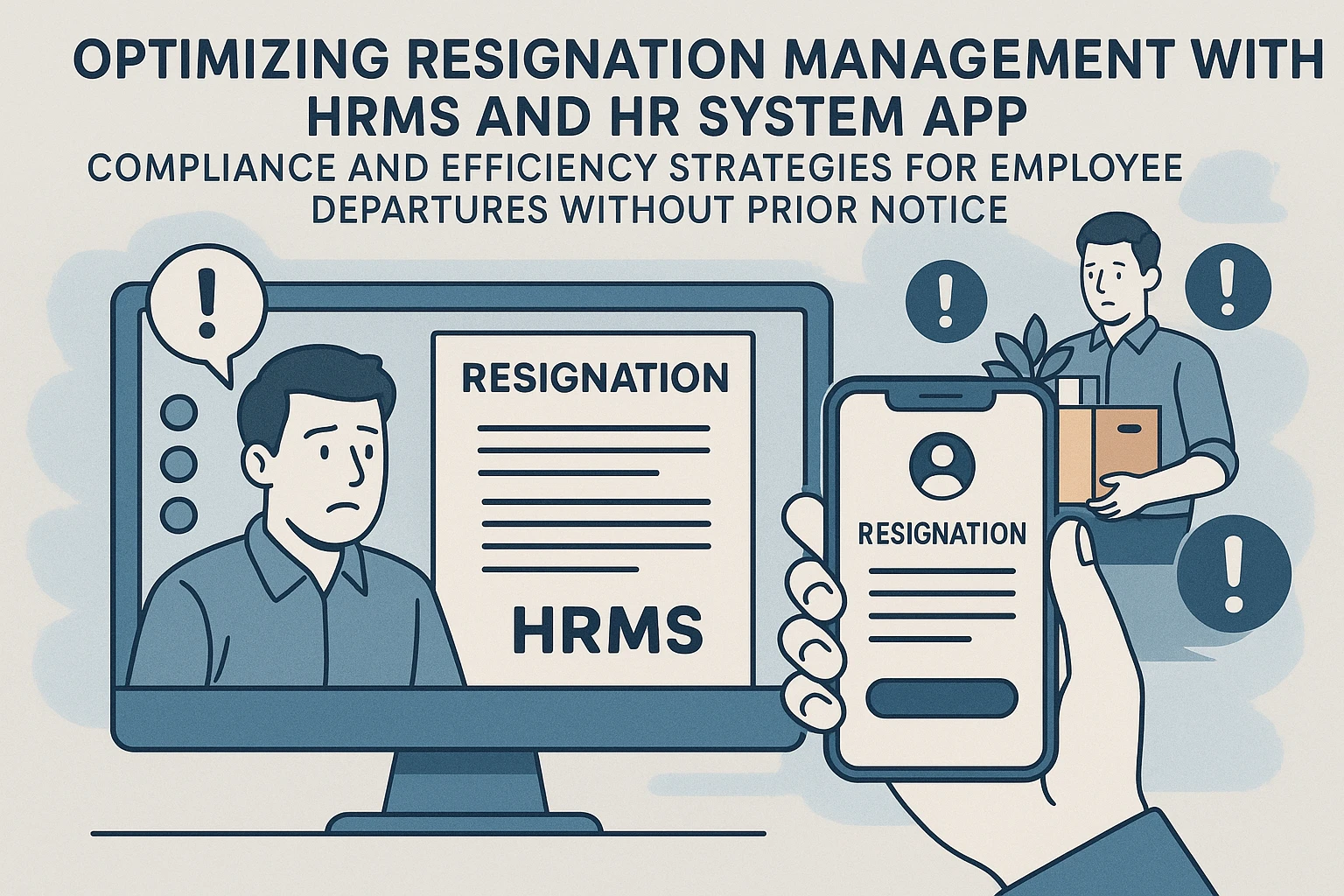 如何借助人事管理系统和人事系统APP优化离职管理——应对员工未提前通知离职的合规与高效策略