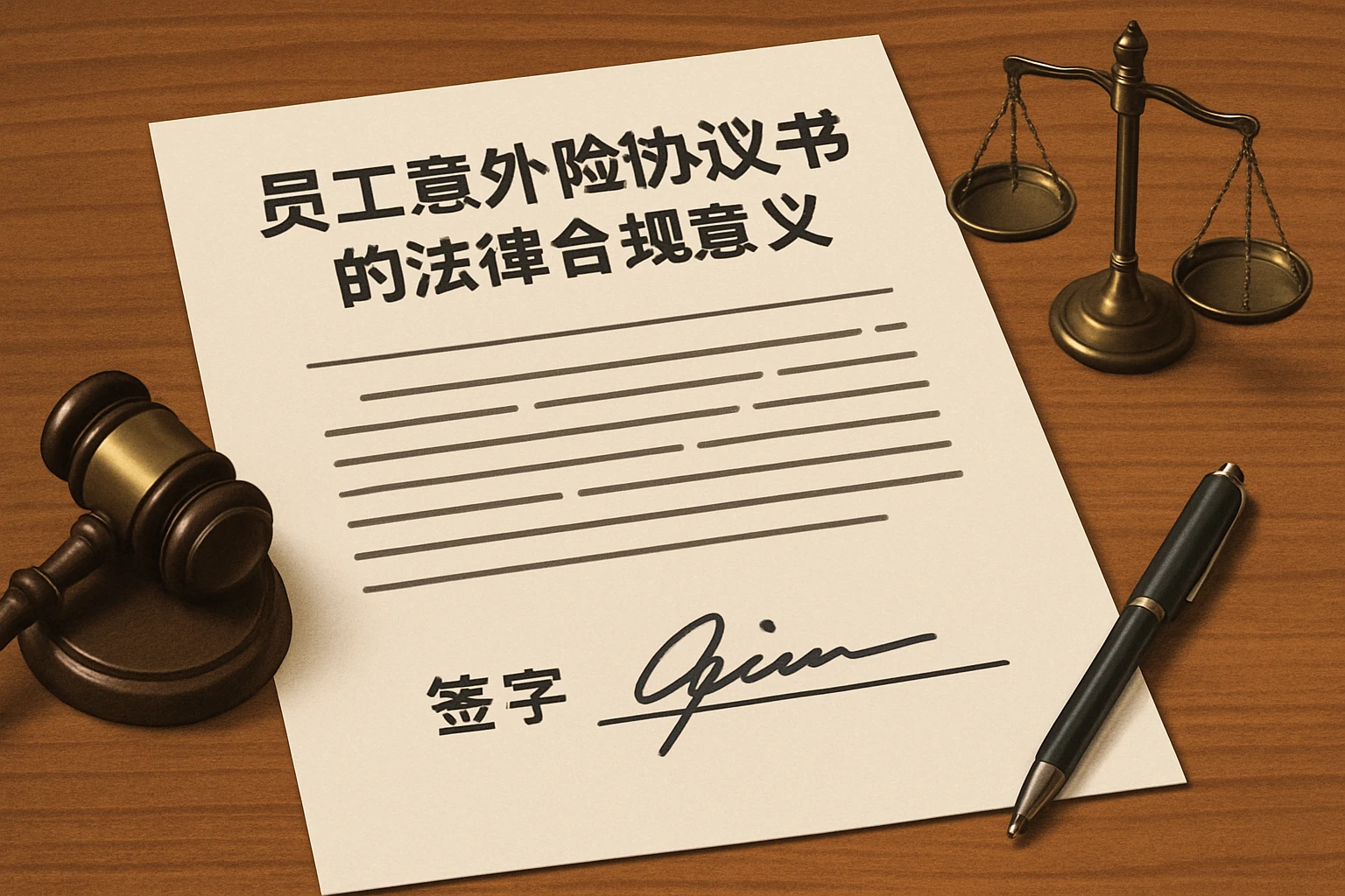 员工意外险协议书的法律合规意义