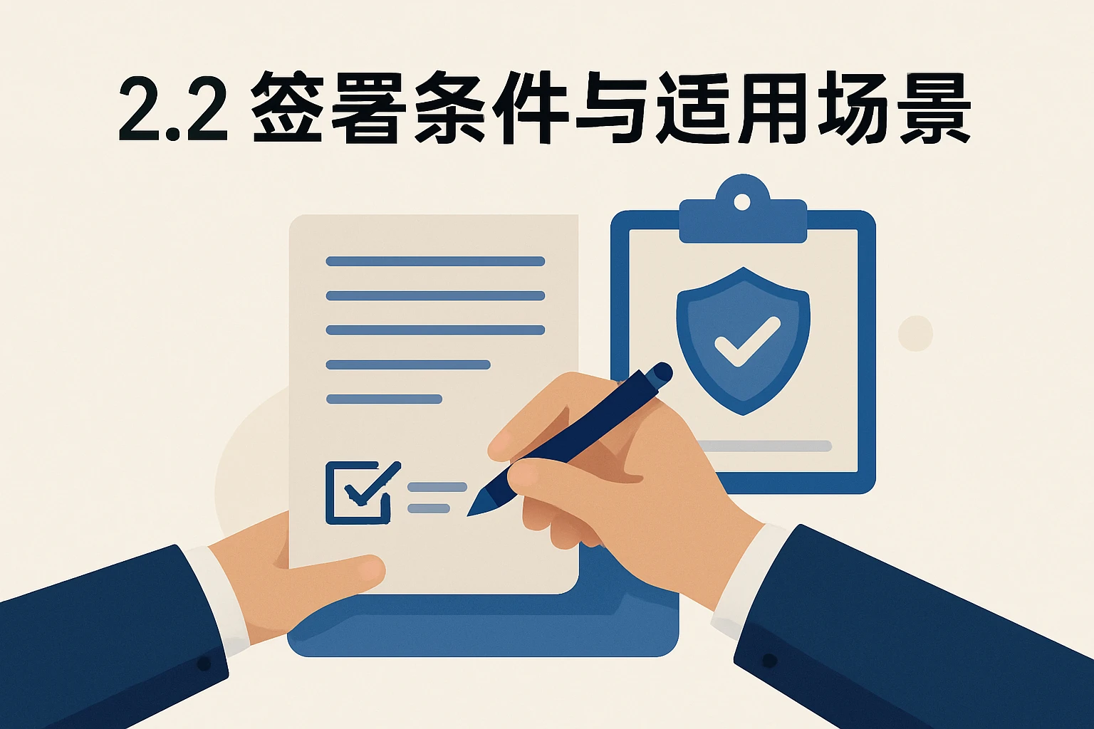 2.2 签署条件与适用场景