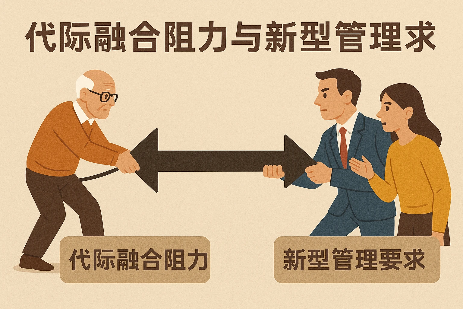 代际融合阻力与新型管理要求