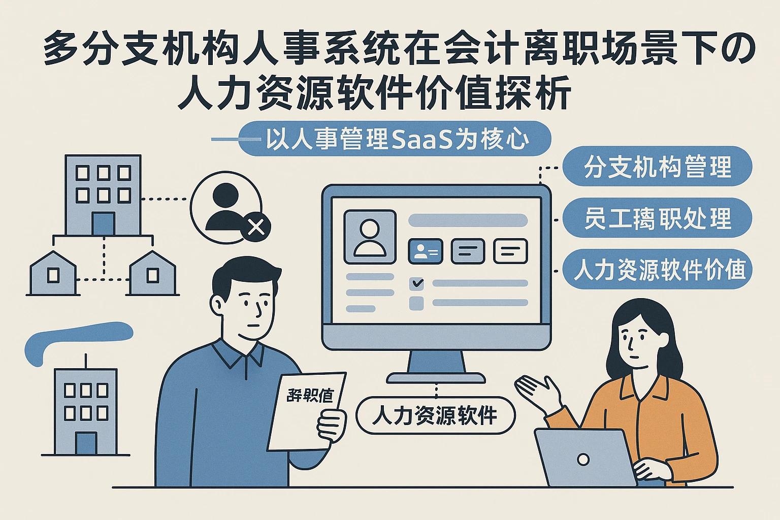 多分支机构人事系统在会计离职场景下的人力资源软件价值探析——以人事管理SaaS为核心