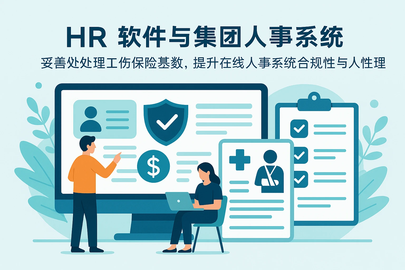 人力资源软件与集团人事系统：妥善处理工伤保险基数，提升在线人事系统合规性与人性化管理