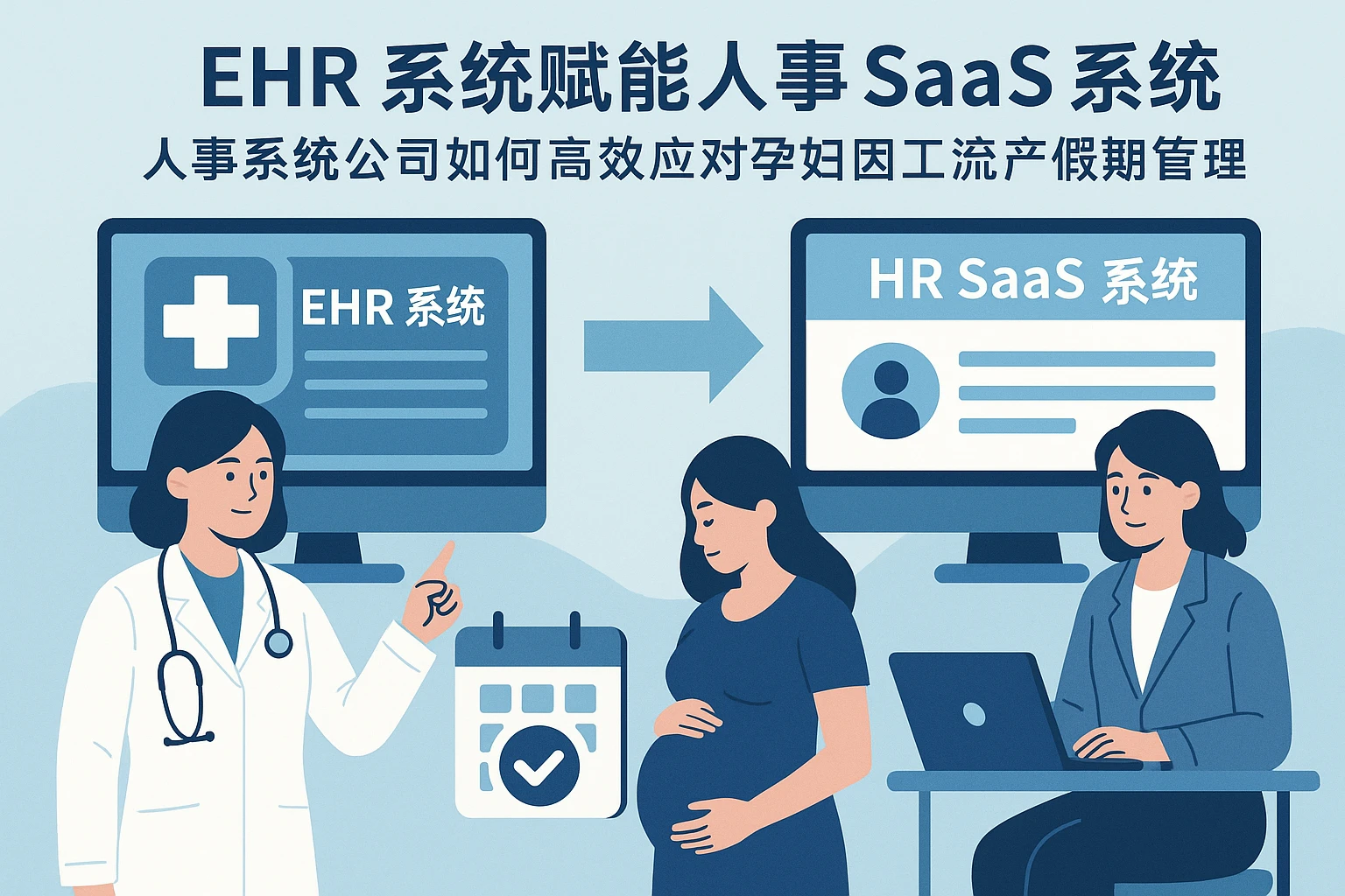 EHR系统赋能人事SaaS系统：人事系统公司如何高效应对孕妇因工流产假期管理
