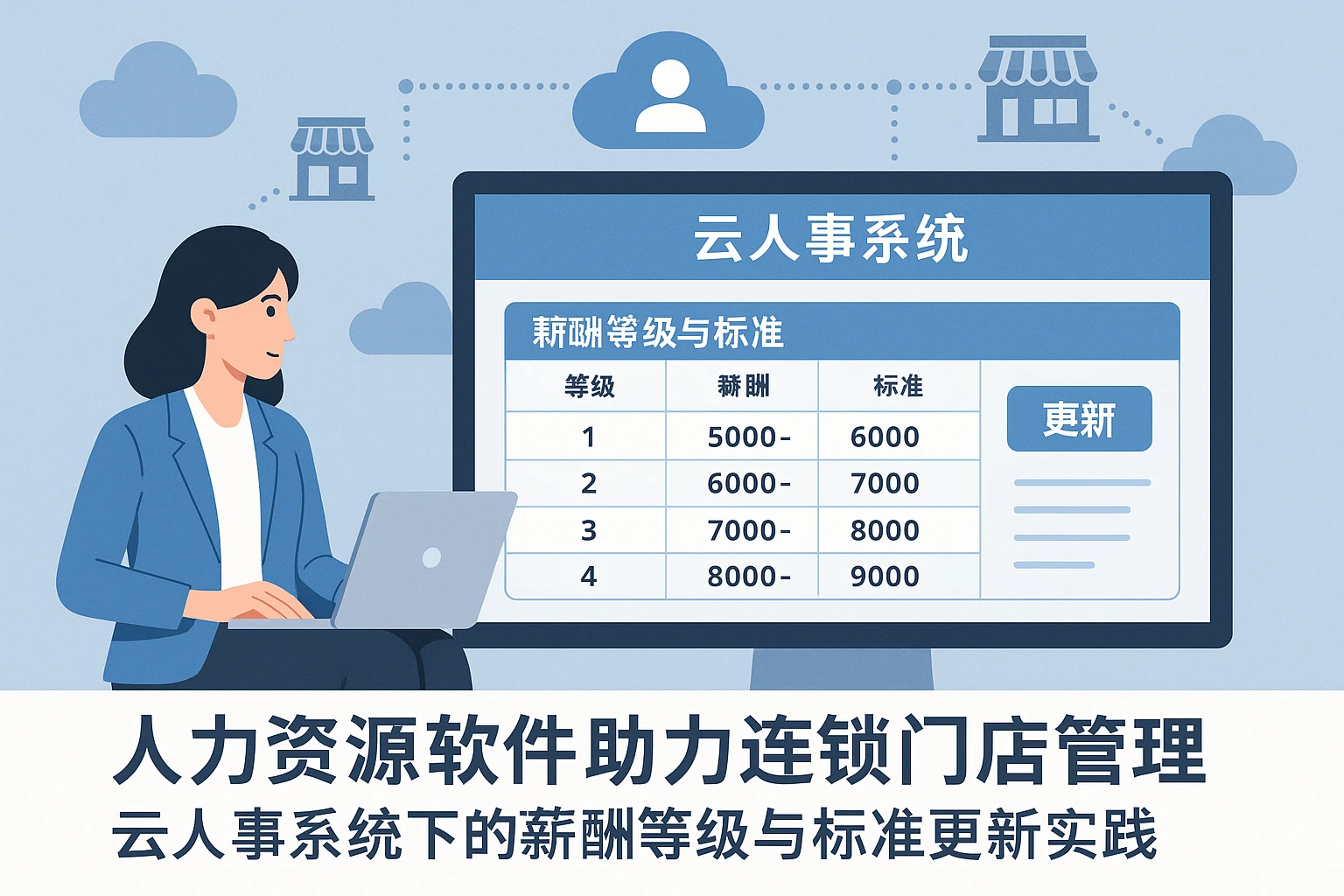 人力资源软件助力连锁门店管理：云人事系统下的薪酬等级与标准更新实践