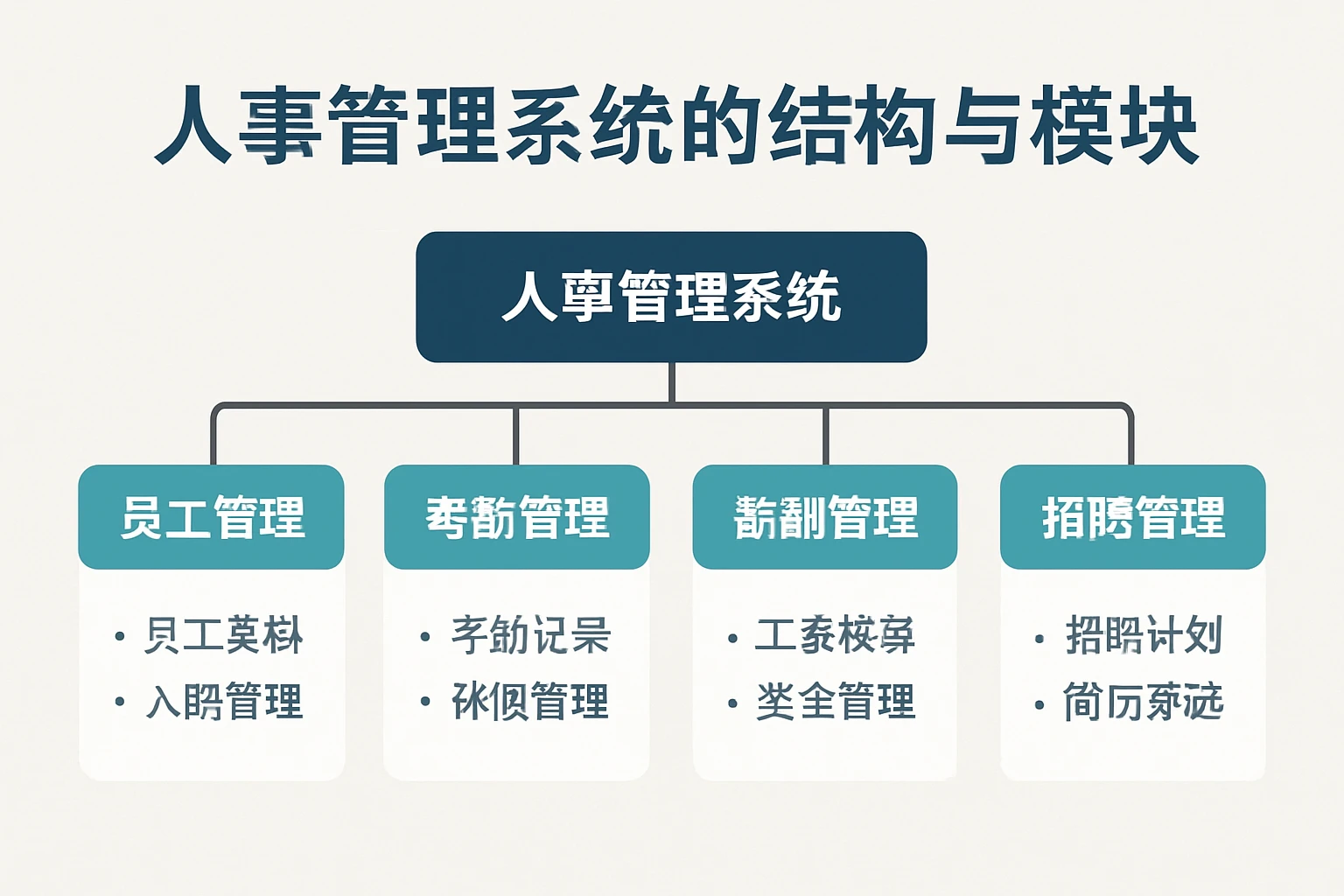 人事管理系统的结构与模块