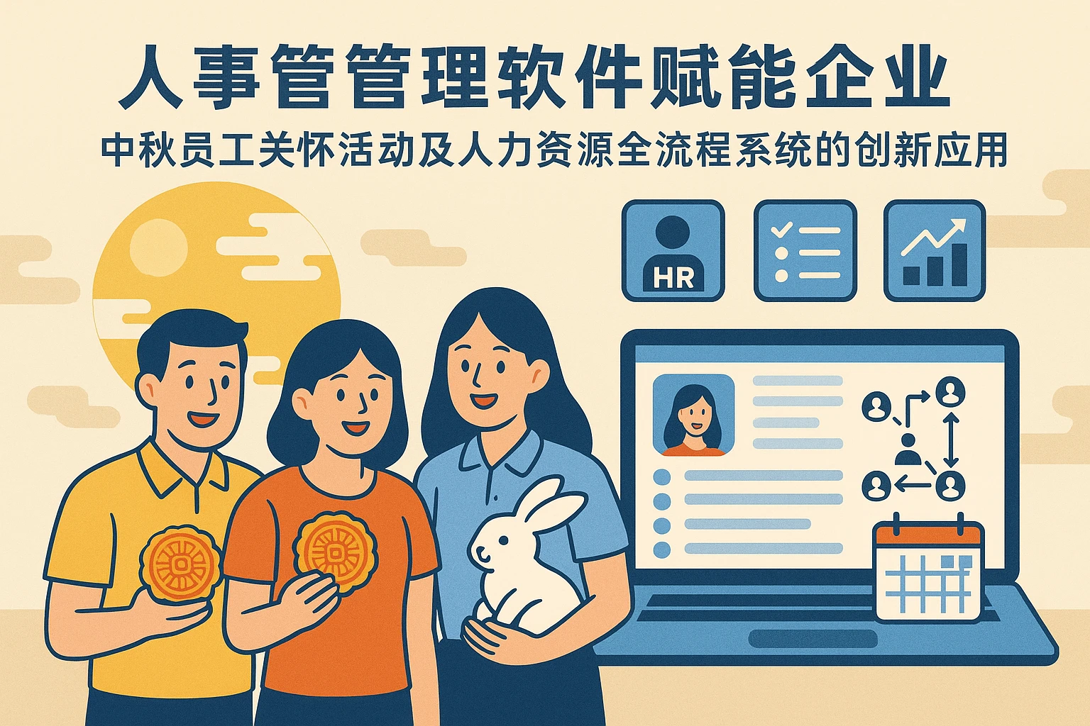 人事管理软件赋能企业：中秋员工关怀活动及人力资源全流程系统的创新应用