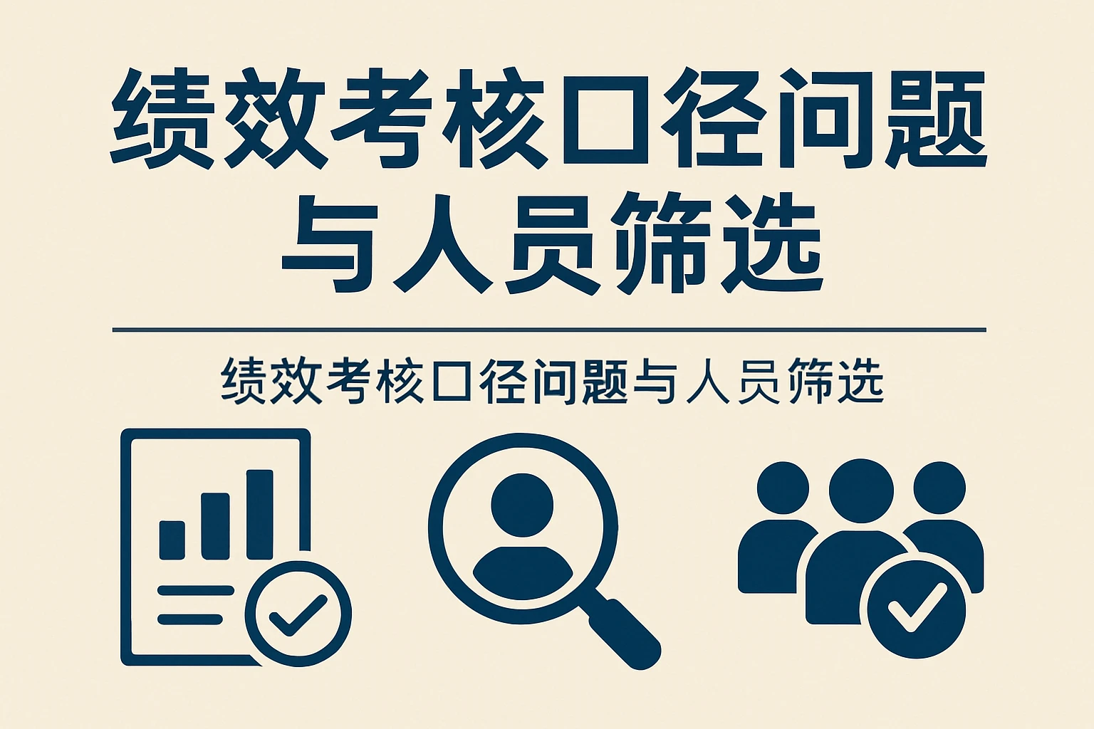 绩效考核口径问题与人员筛选