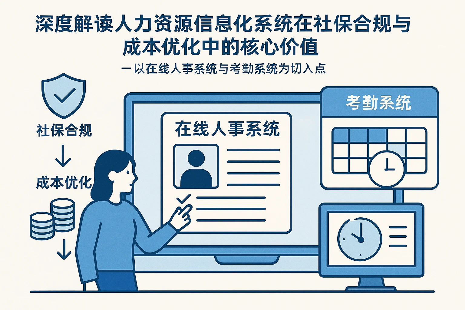 深度解读人力资源信息化系统在社保合规与成本优化中的核心价值——以在线人事系统与考勤系统为切入点