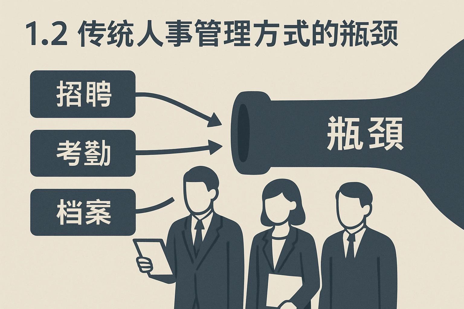 1.2 传统人事管理方式的瓶颈