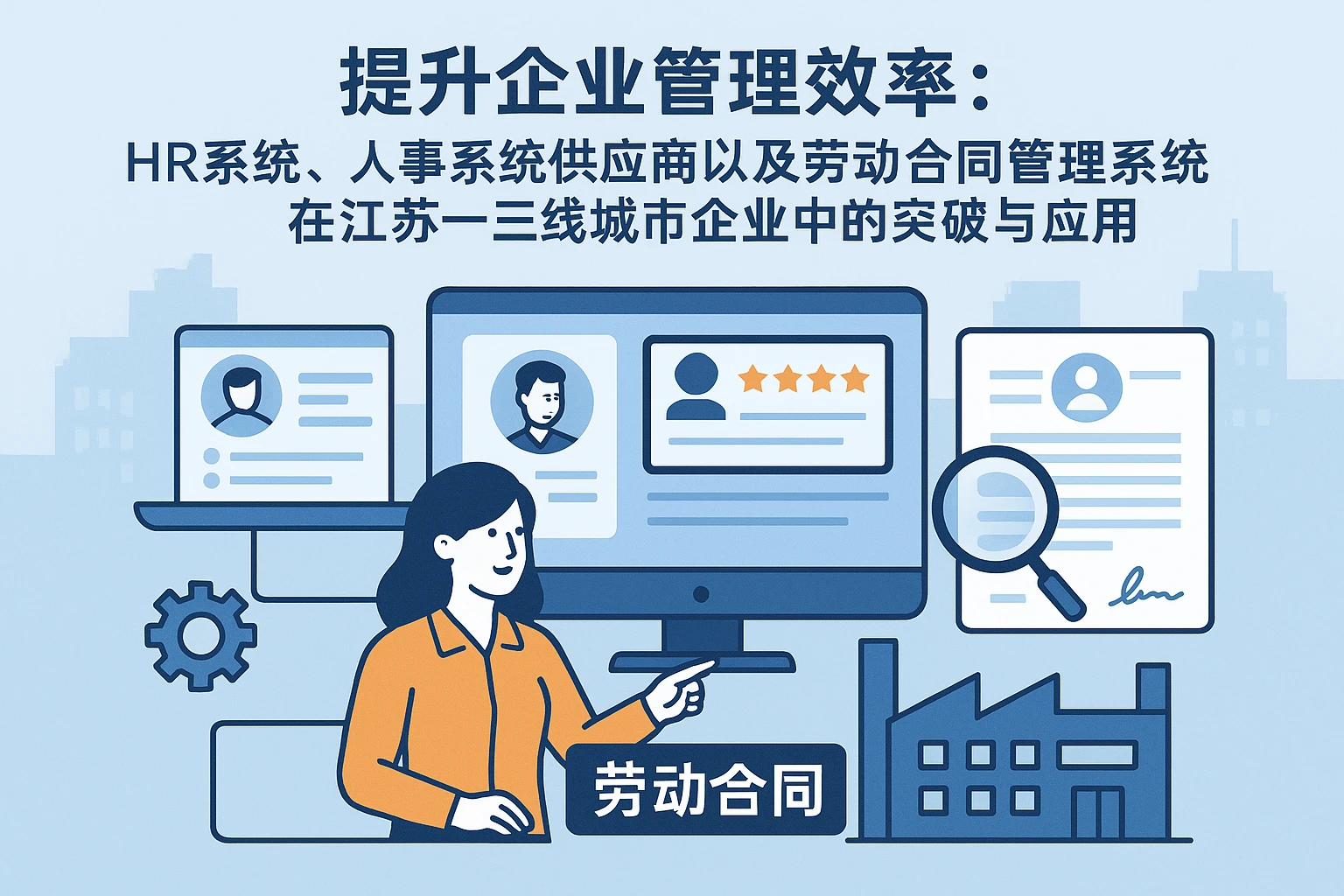 提升企业管理效率：HR系统、人事系统供应商以及劳动合同管理系统在江苏一三线城市企业中的突破与应用