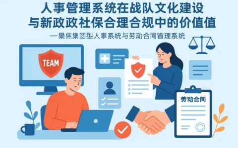 人事管理系统在战队文化建设与新政策社保合理合规中的价值——聚焦集团型人事系统与劳动合同管理系统