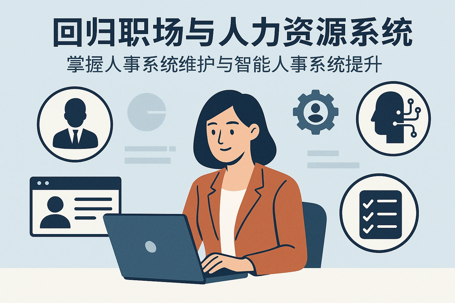 回归职场与人力资源系统，掌握人事系统维护与智能人事系统提升