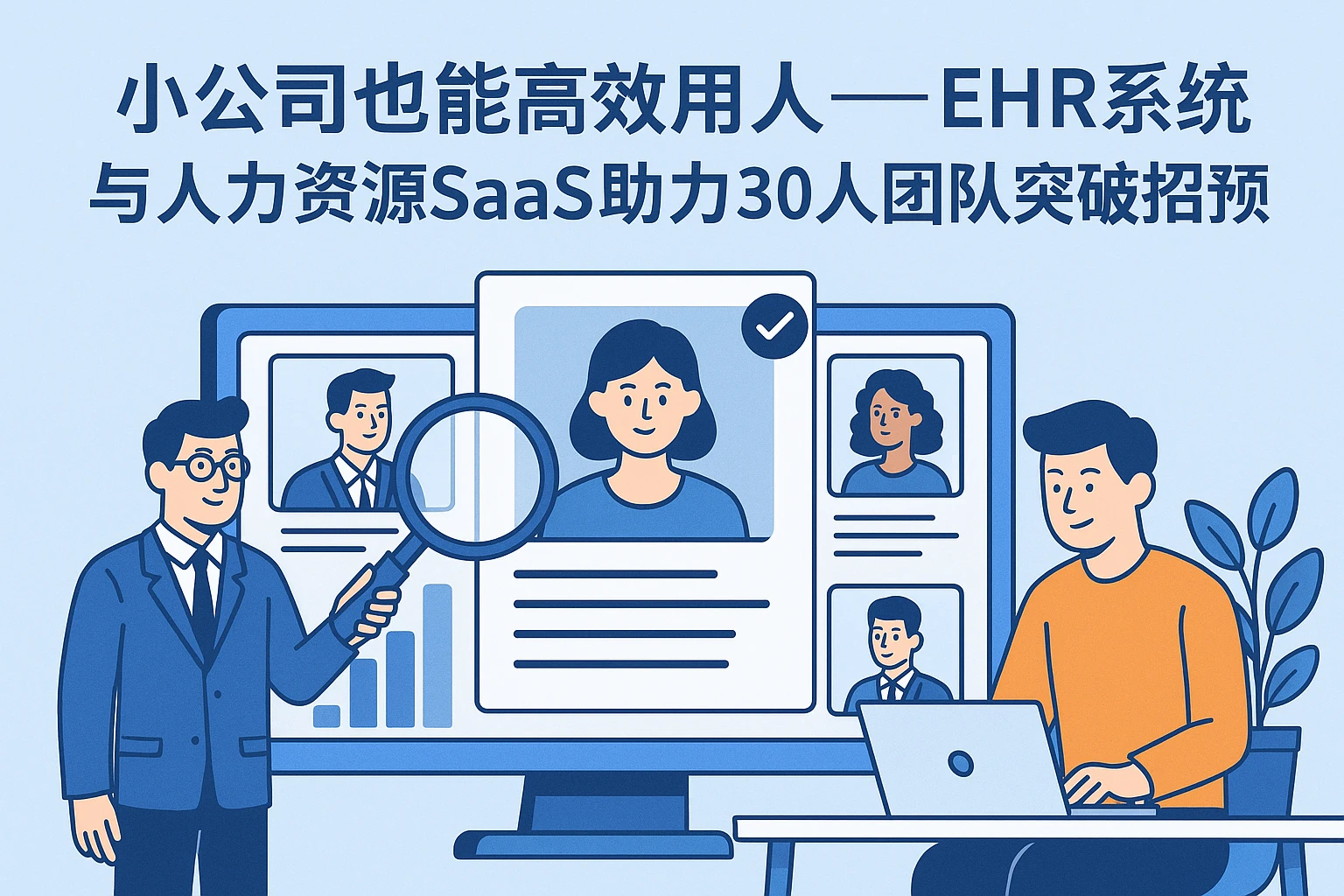 小公司也能高效用人——EHR系统与人力资源SaaS助力30人团队突破招聘瓶颈