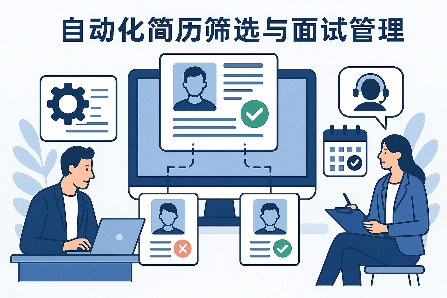 自动化简历筛选与面试管理