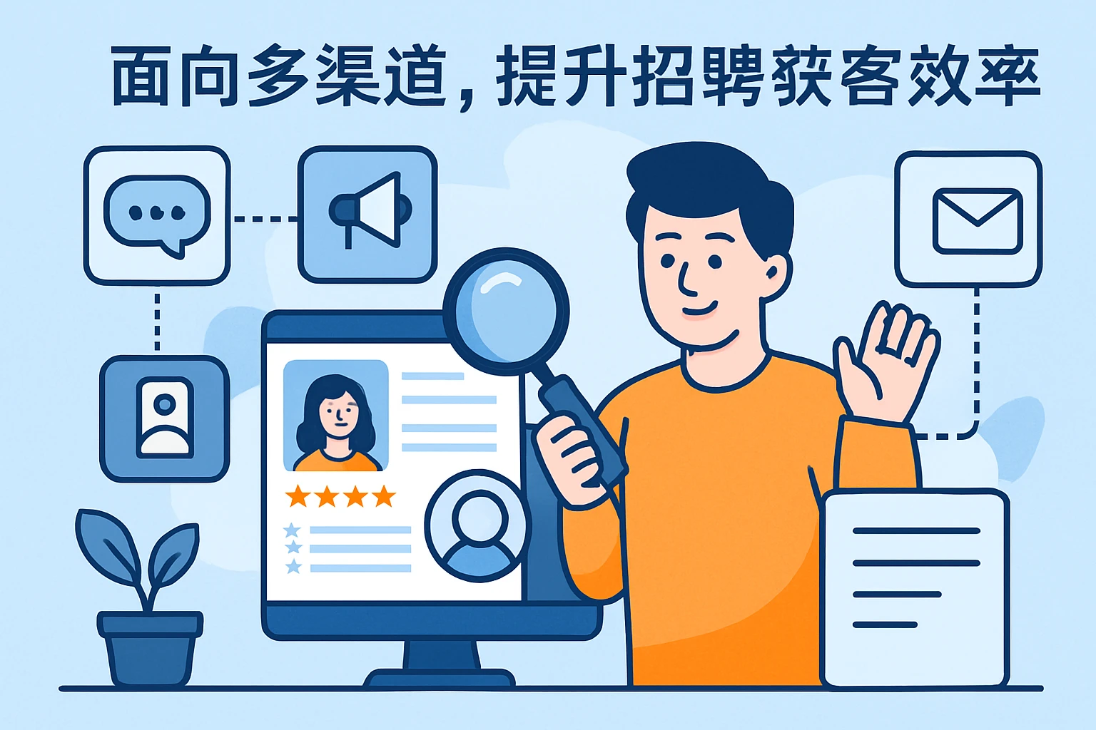 面向多渠道，提升招聘获客效率