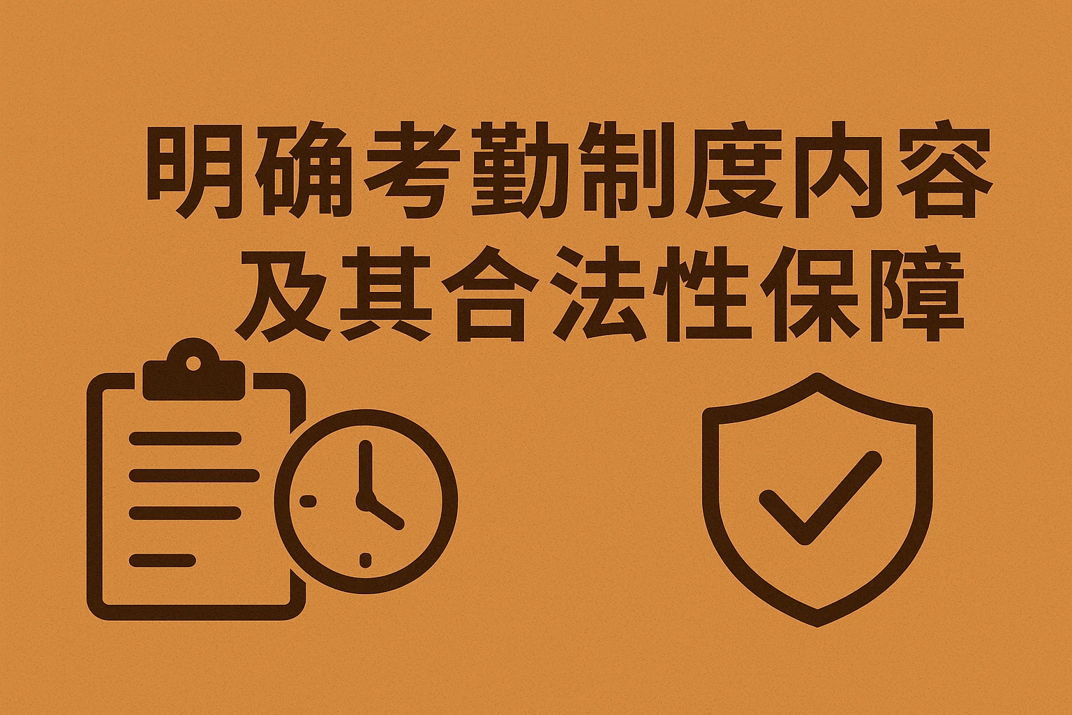 明确考勤制度内容及其合法性保障