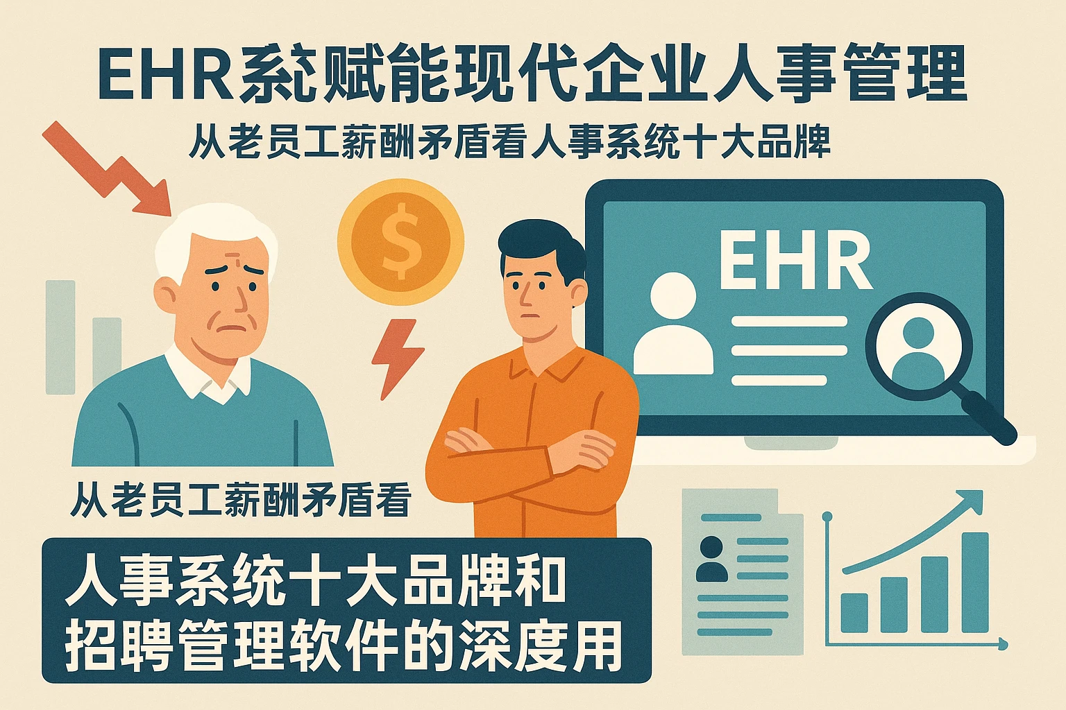 EHR系统赋能现代企业人事管理——从老员工薪酬矛盾看人事系统十大品牌和招聘管理软件的深度应用