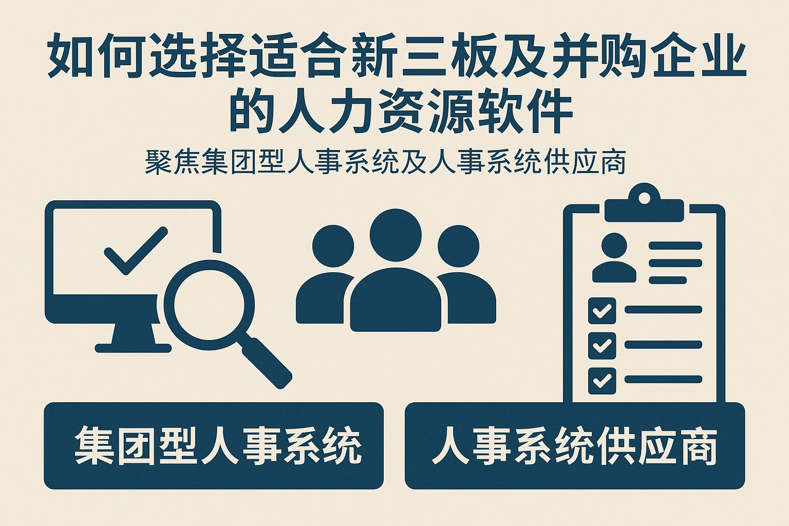 如何选择适合新三板及并购企业的人力资源软件：聚焦集团型人事系统及人事系统供应商