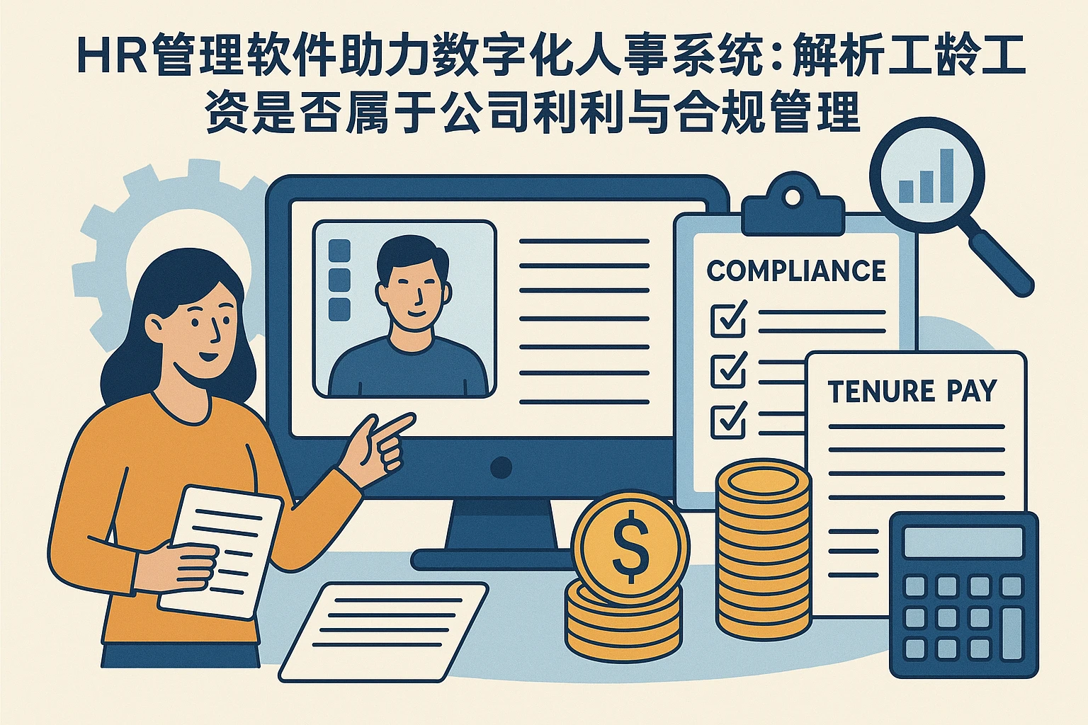 HR管理软件助力数字化人事系统:解析工龄工资是否属于公司福利与合规管理