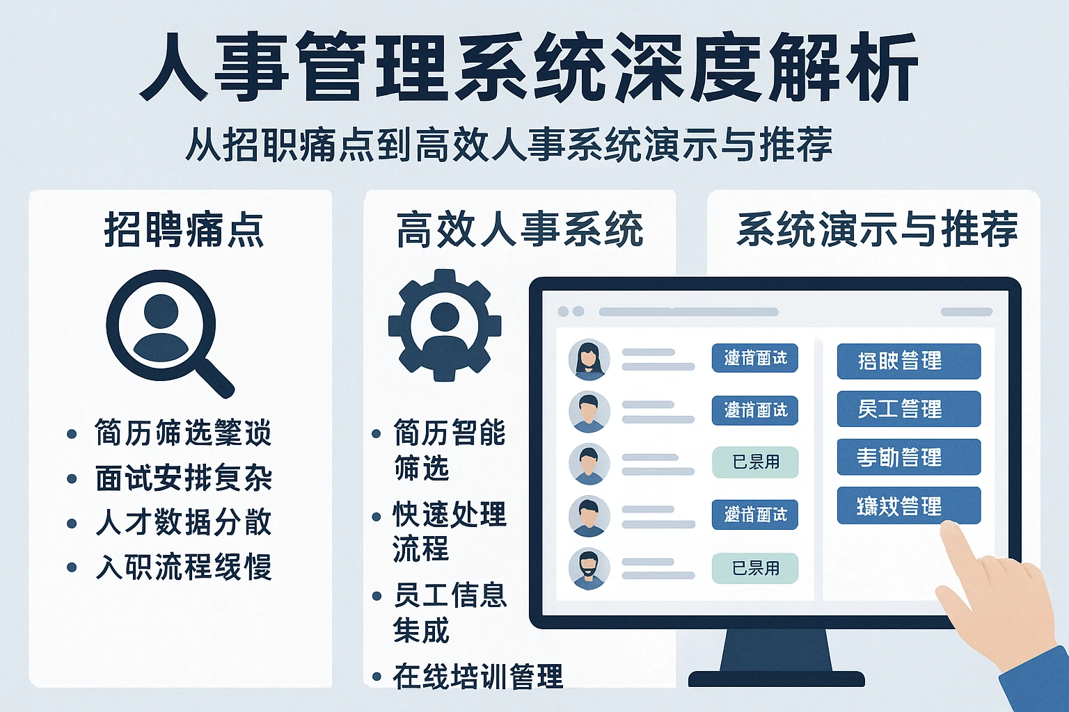 人事管理系统深度解析：从招聘痛点到高效人事系统演示与推荐