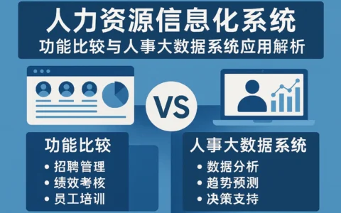 人力资源信息化系统：功能比较与人事大数据系统应用解析