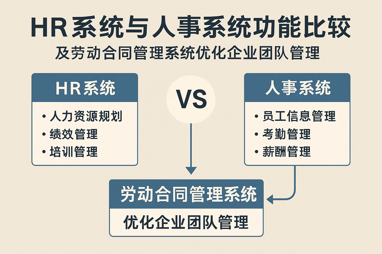 HR系统与人事系统功能比较及劳动合同管理系统优化企业团队管理