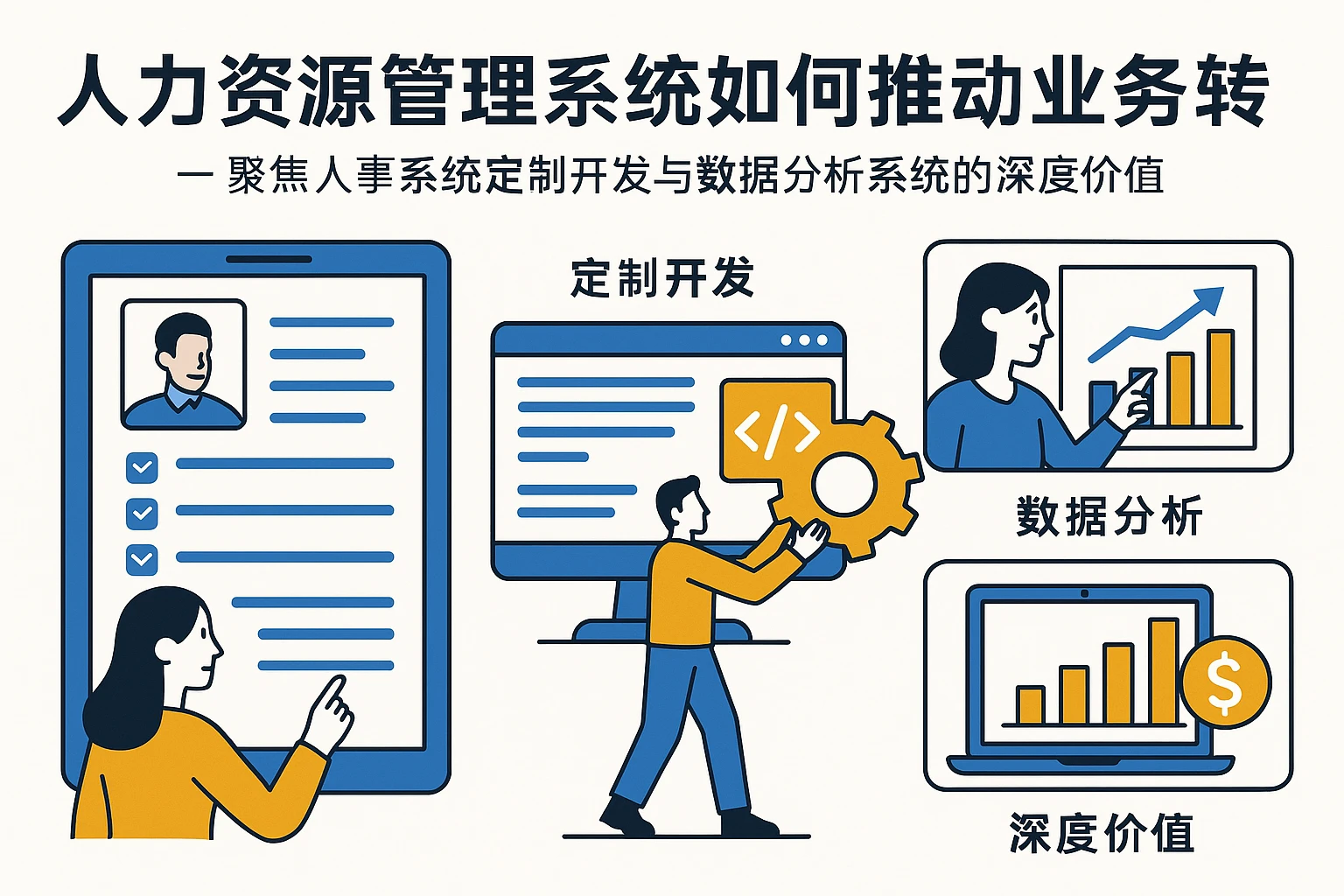 人力资源管理系统如何推动业务转型——聚焦人事系统定制开发与数据分析系统的深度价值