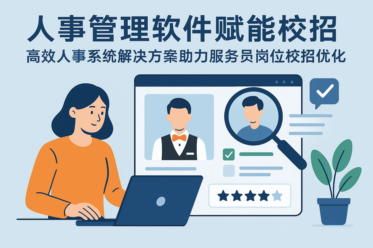 人事管理软件赋能校招：高效人事系统解决方案助力服务员岗位校招优化