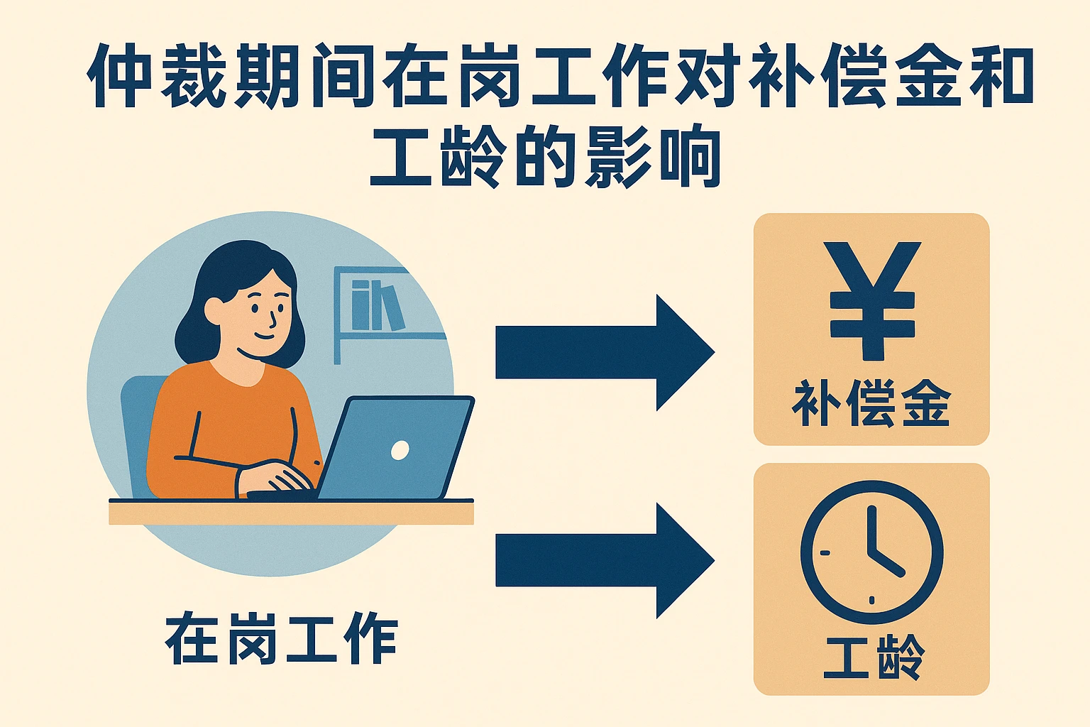 2. 仲裁期间在岗工作对补偿金和工龄的影响