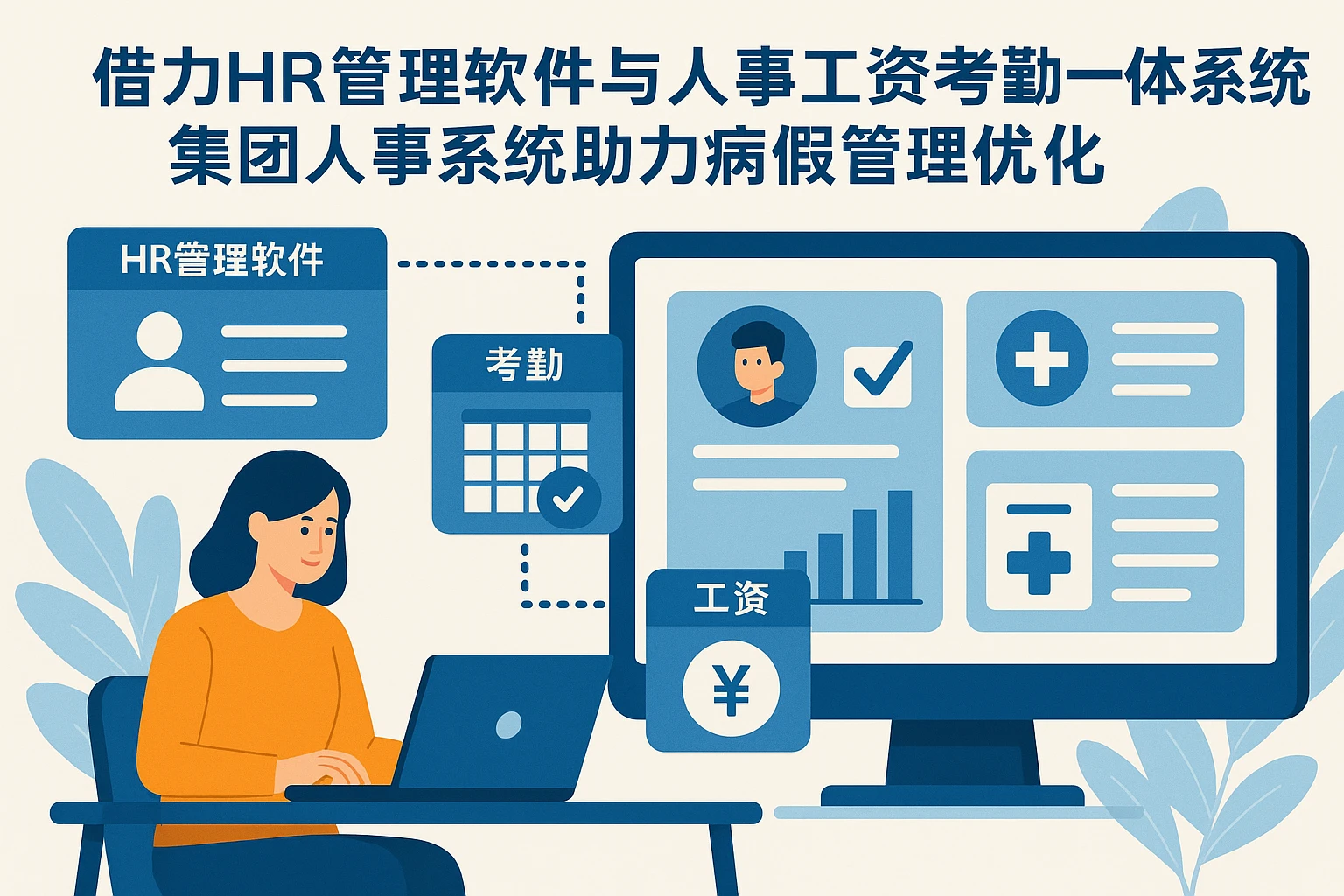 借力HR管理软件与人事工资考勤一体化系统，集团人事系统助力病假管理优化