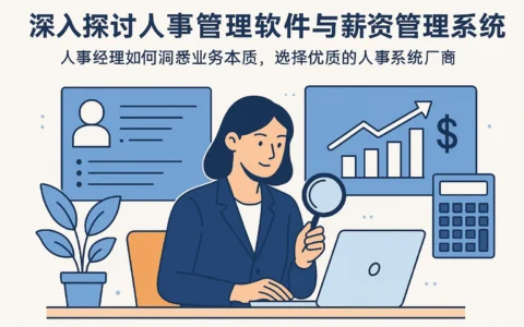 深入探讨人事管理软件与薪资管理系统：人事经理如何洞悉业务本质，选择优质的人事系统厂商