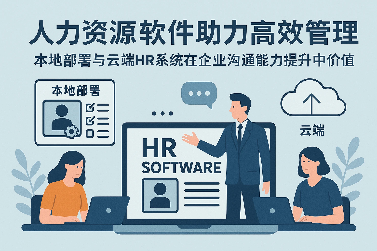 人力资源软件助力高效管理——本地部署与云端HR系统在企业沟通能力提升中的价值