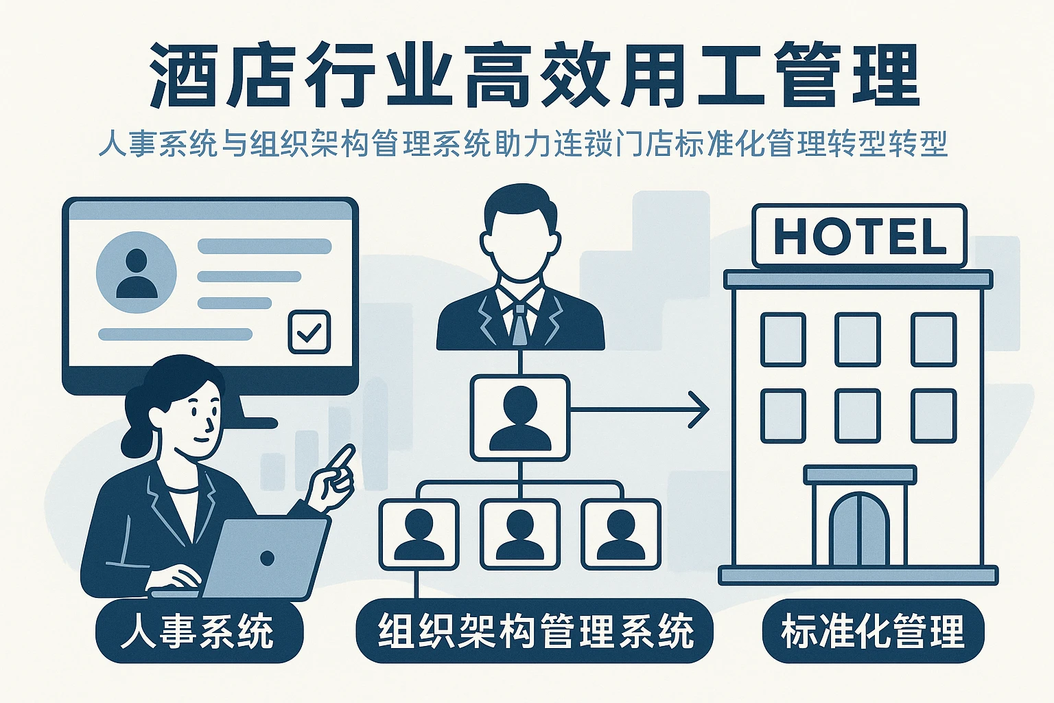 酒店行业高效用工管理：人事系统与组织架构管理系统助力连锁门店标准化管理转型