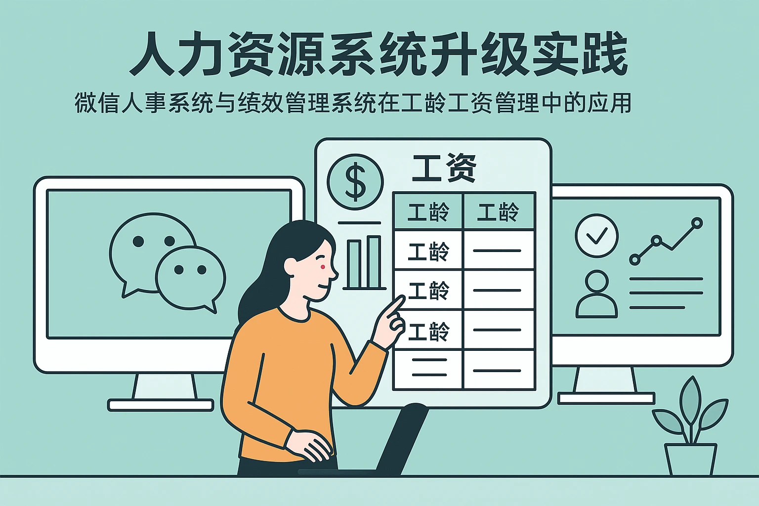 人力资源系统升级实践：微信人事系统与绩效管理系统在工龄工资管理中的应用