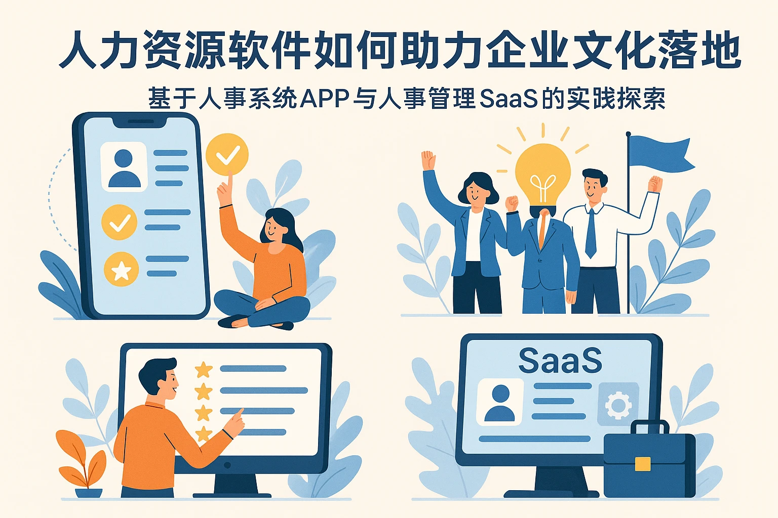 人力资源软件如何助力企业文化落地——基于人事系统APP与人事管理SaaS的实践探索