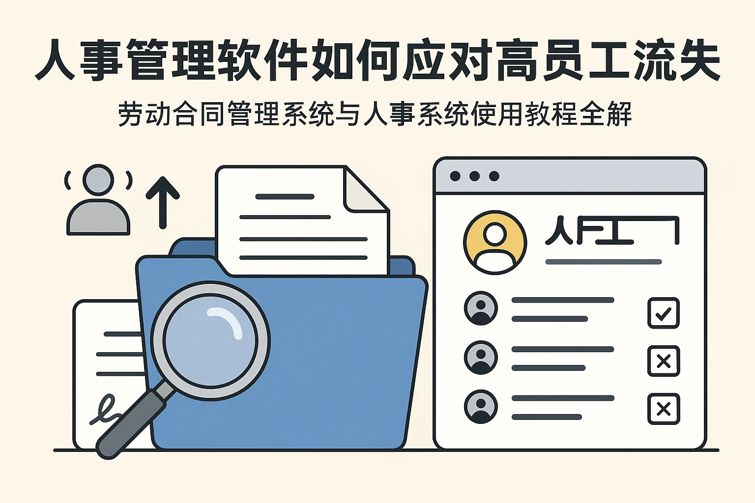 人事管理软件如何应对高员工流失率：劳动合同管理系统与人事系统使用教程全解